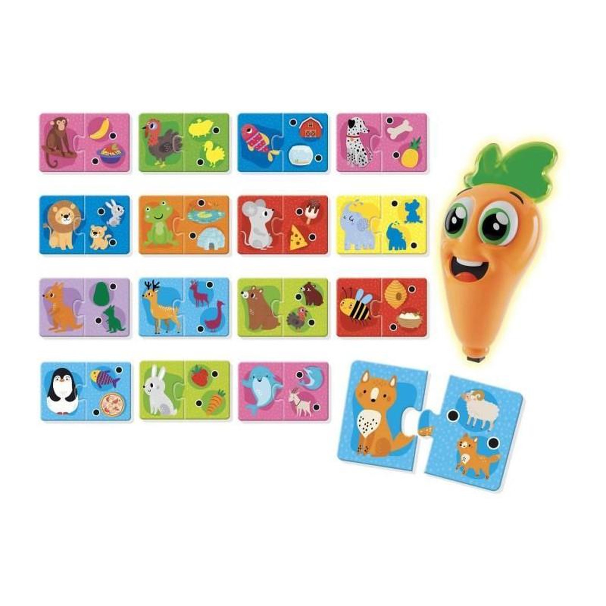 Voir la diapositive 2 : LISCIANI GIOCHI Stylo parlant - CAROTINA BABY - Apprentissage des animaux, Stylo interactif