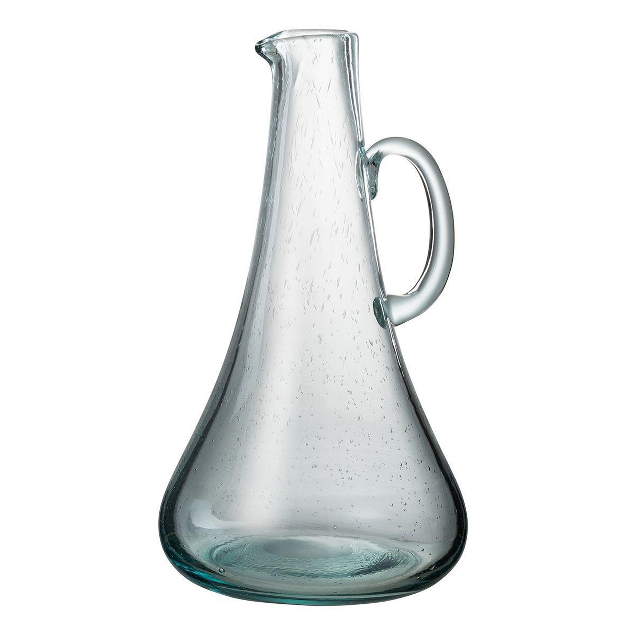 Voir la diapositive 1 : J-LINE Carafe Design en Verre  Thelma  34cm Bleu