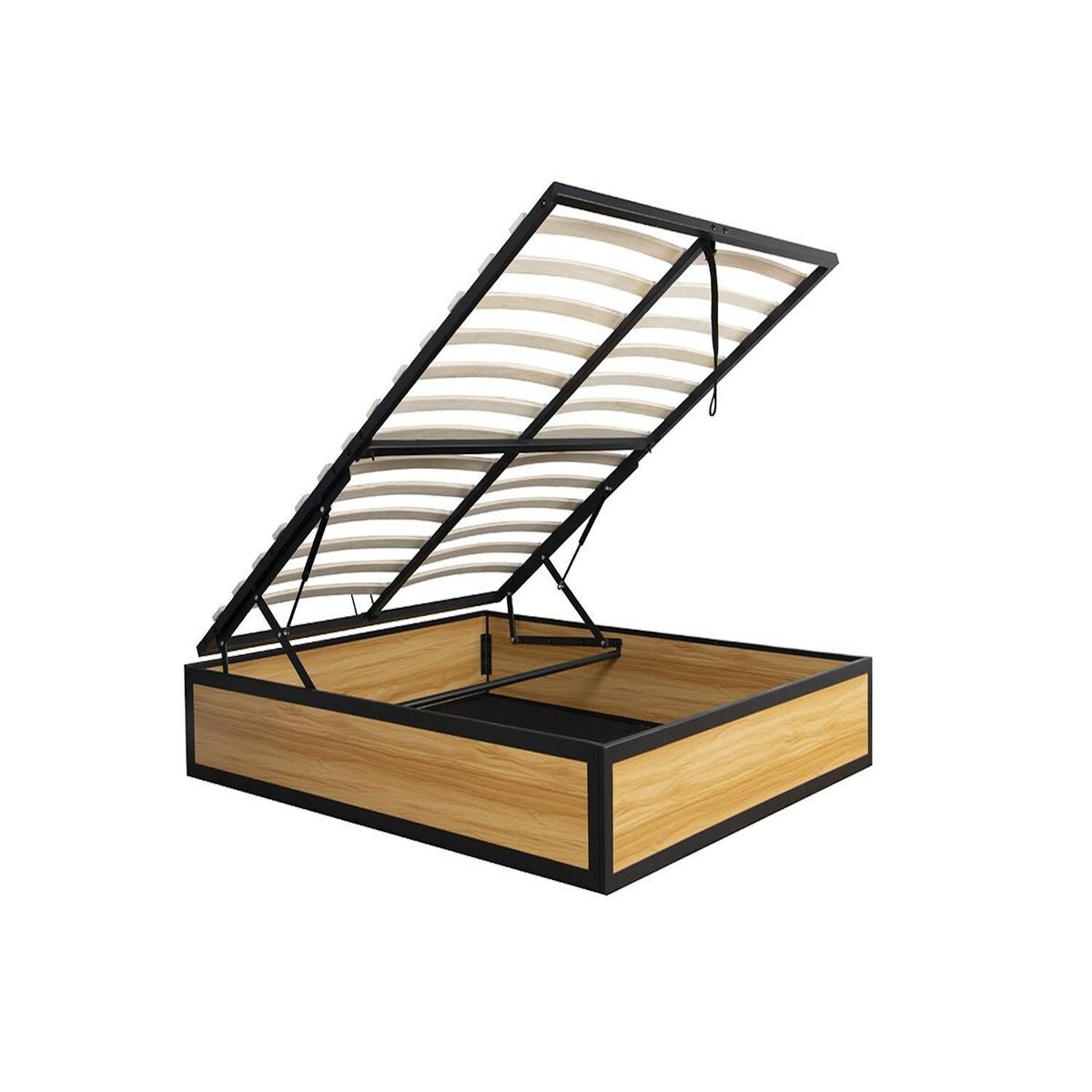 CONCEPT USINE Lit coffre industriel 140 x 190 cm JERSEY