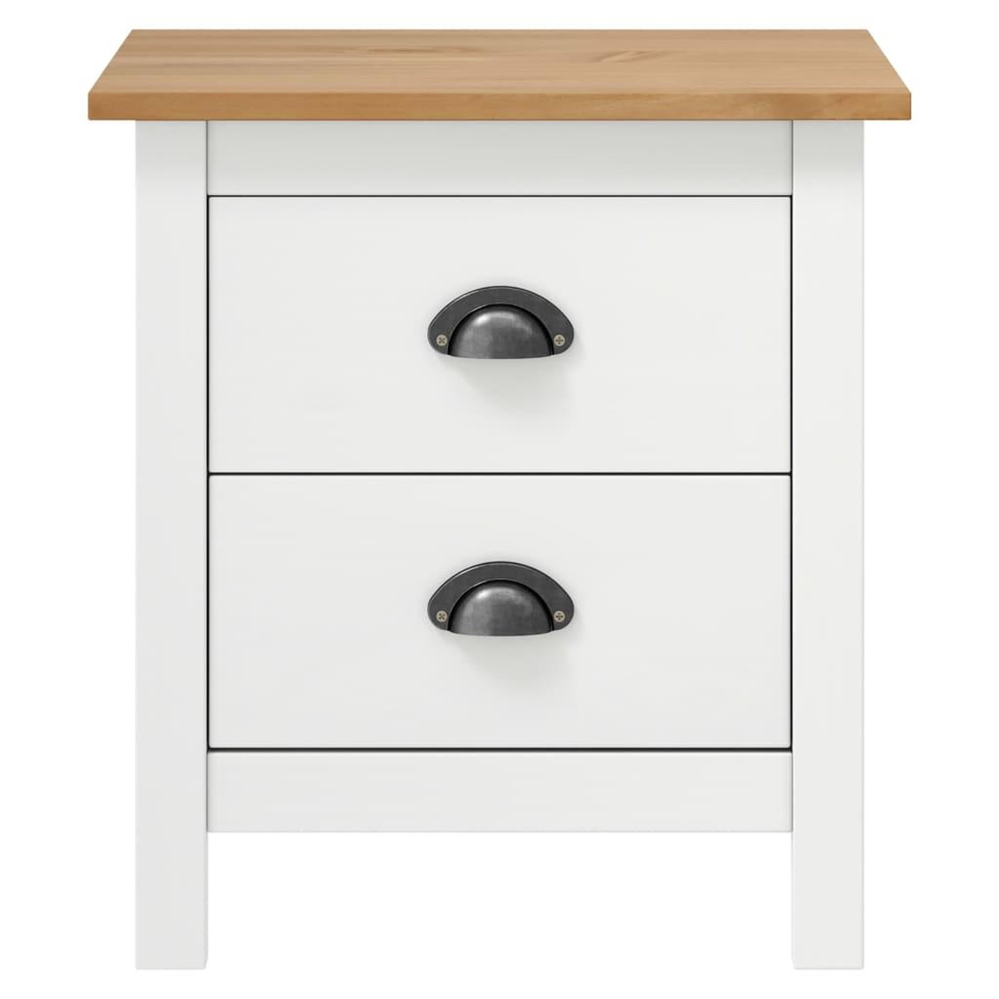 Voir la diapositive 3 : VIDAXL Tables de chevet Hill 2 pcs Blanc 46x35x49,5 cm Bois pin solide
