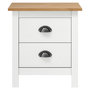 Voir la diapositive 3 : VIDAXL Tables de chevet Hill 2 pcs Blanc 46x35x49,5 cm Bois pin solide