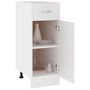 Voir la diapositive 4 : VIDAXL Armoire de plancher a tiroir Blanc 30x46x81,5cm Bois ingenierie