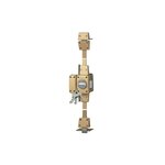 ISEO Verrou 3 points Zenith 1510 à bouton cylindre de 45mm gauche métallisé or ISEO 15100455HB3.5