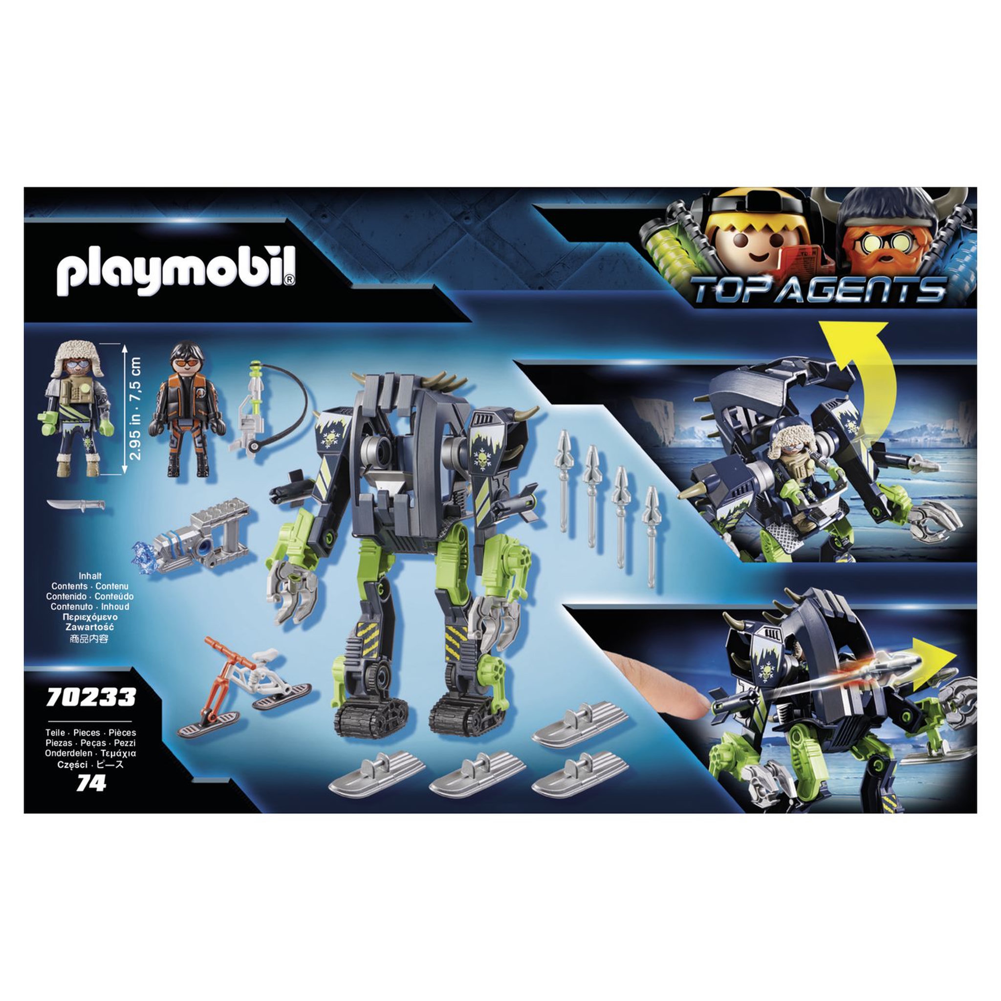 Voir la diapositive 2 : PLAYMOBIL 70233 Top agents - Robot des neiges des rebelles arctiques