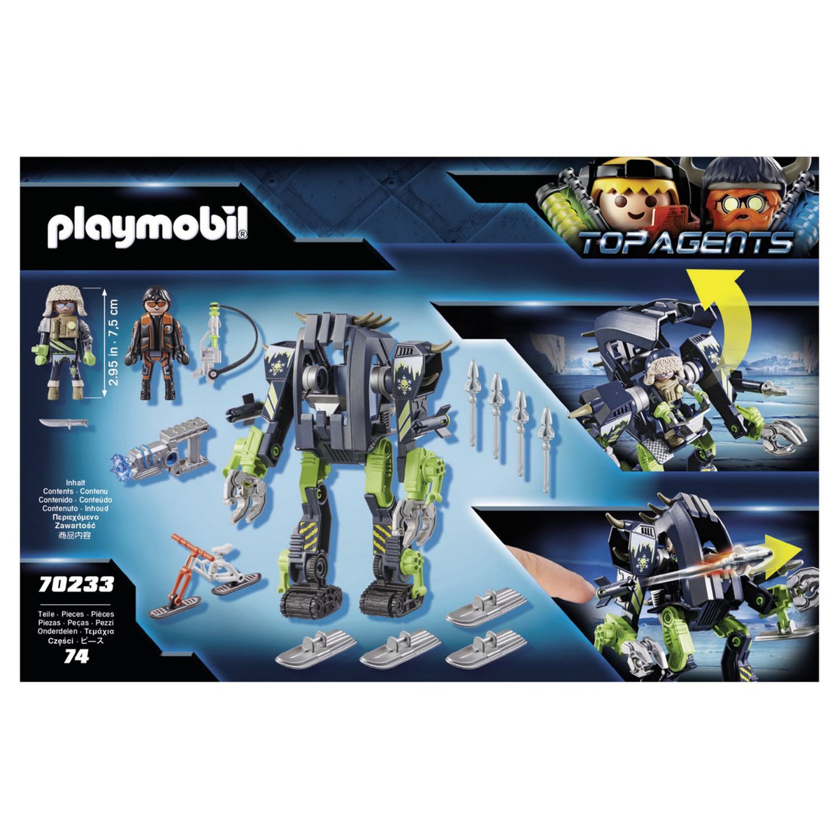 PLAYMOBIL 70233 Top agents - Robot des neiges des rebelles arctiques