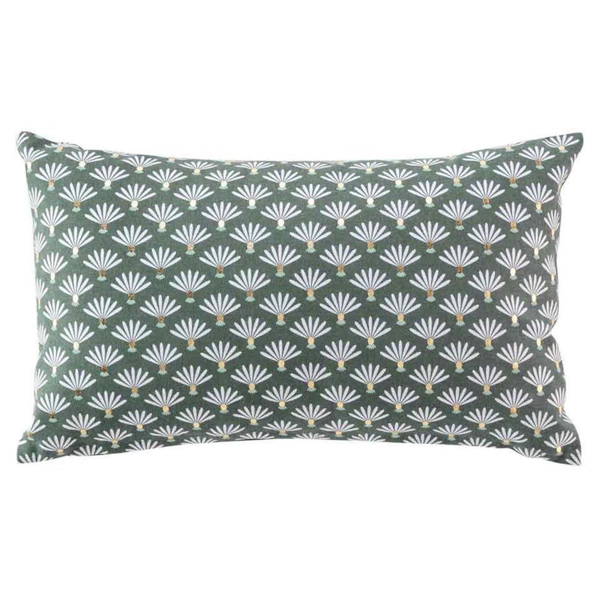 Douceur d'Intérieur Housse de coussin  joelie  30x50cm vert & or