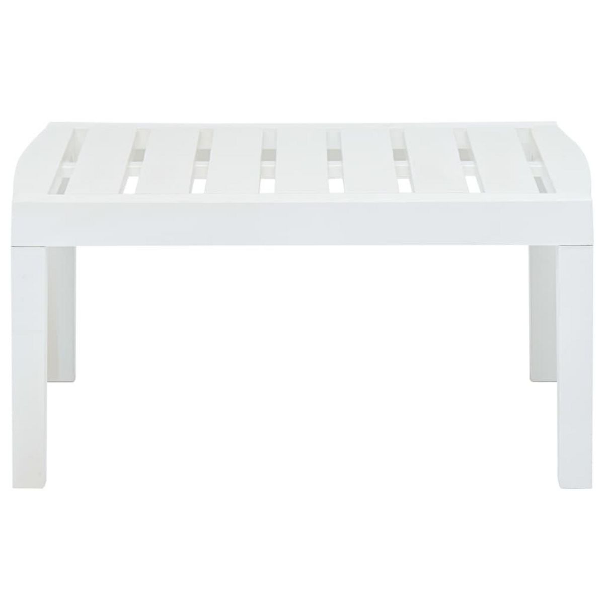 VIDAXL Table de jardin Blanc 78x55x38 cm Plastique