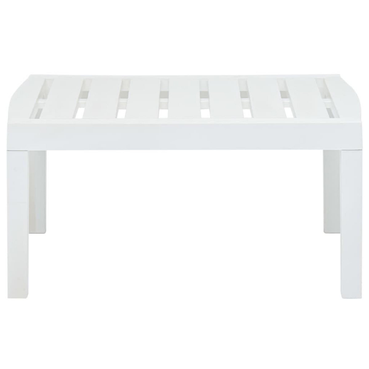 VIDAXL Table de jardin Blanc 78x55x38 cm Plastique