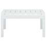 Voir la diapositive 2 : VIDAXL Table de jardin Blanc 78x55x38 cm Plastique