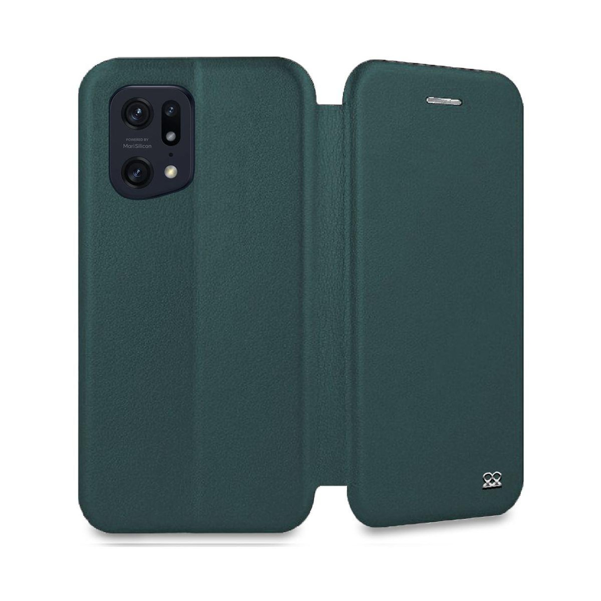 Voir la diapositive 4 : IBROZ Etui oppo find x5 pro etui cuir kaki