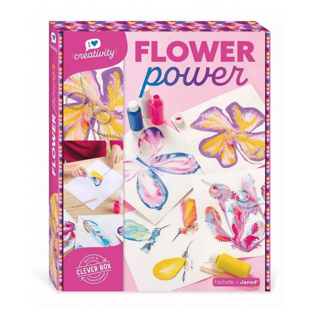 Juratoys-Janod Flower power - Coffret creatif peinture