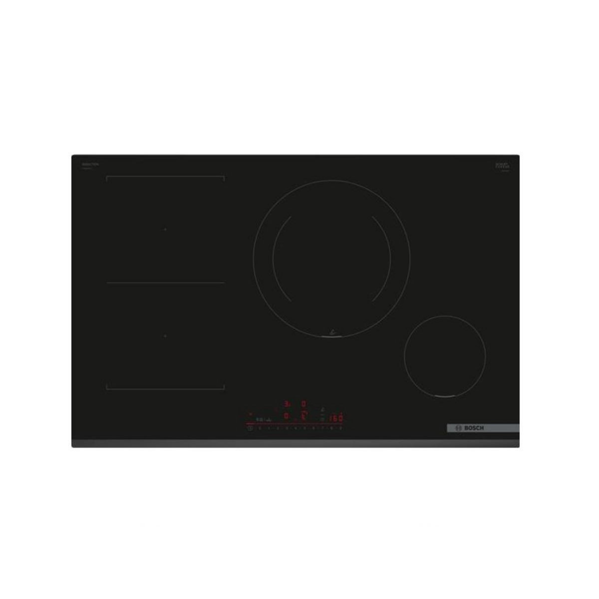 BOSCH Table de cuisson induction 80cm 4 feux 7400kw noir - PVS831HC1H