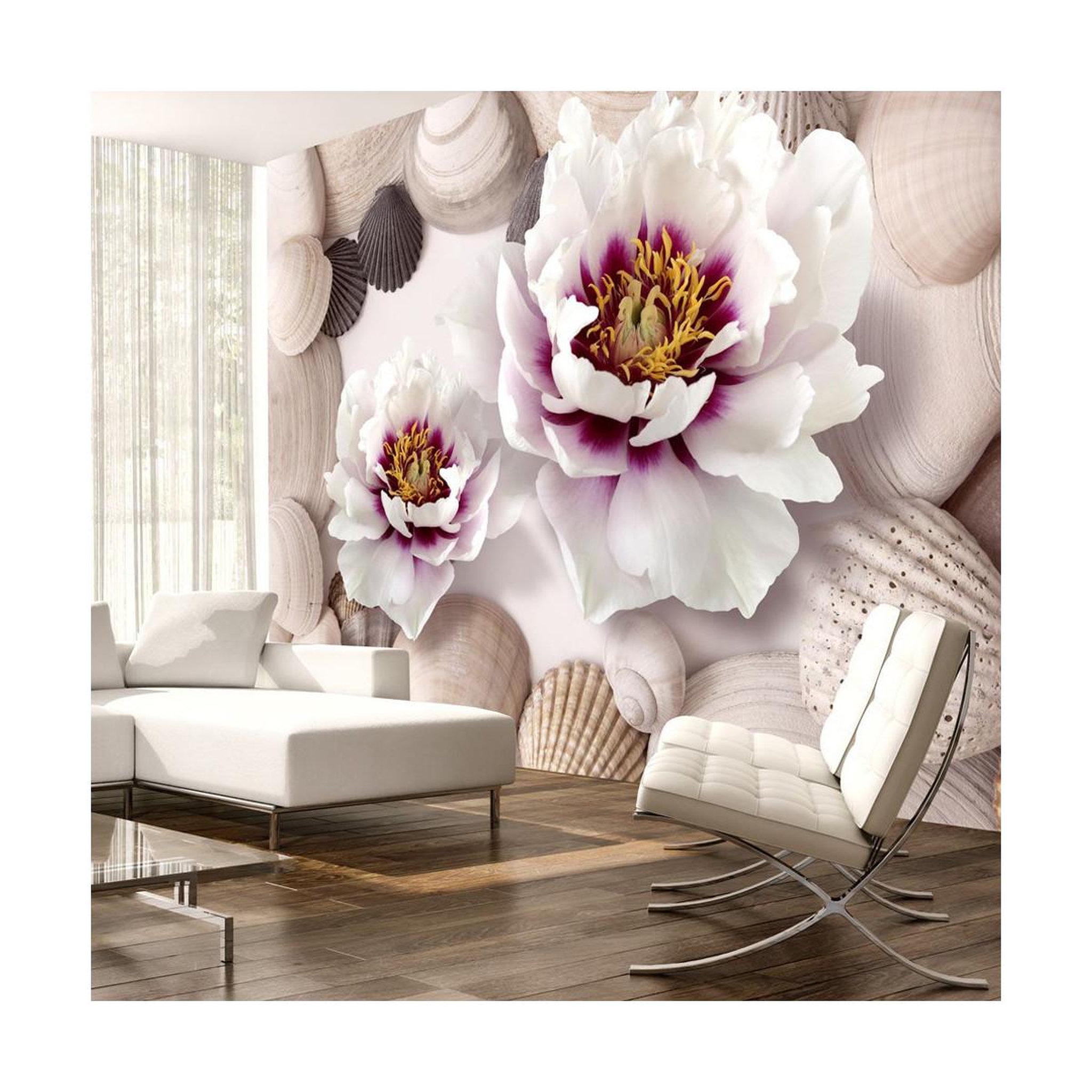 Paris Prix Papier peint  flowers & shells. Coloris disponibles : Multicolore