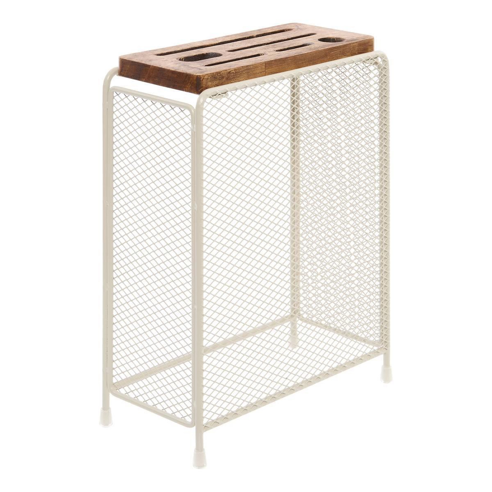 Voir la diapositive 2 : FIVE Pot range-couverts & range-couteaux  telma  22cm argile