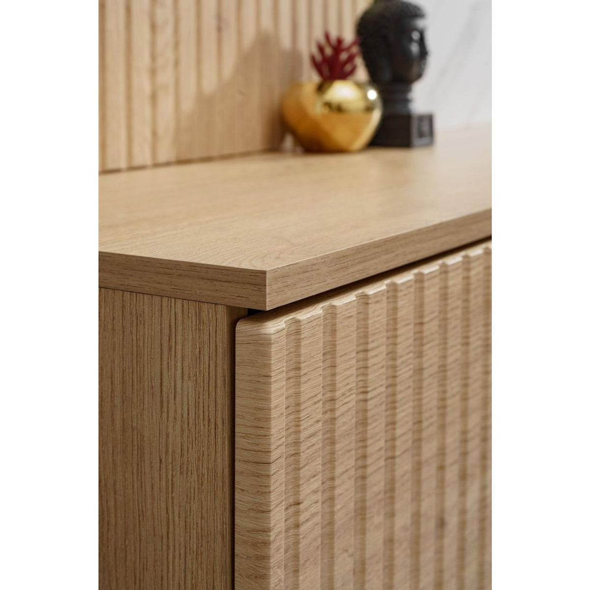 Paris Prix Ensemble Meuble TV  Kip  160cm Blanc & Naturel