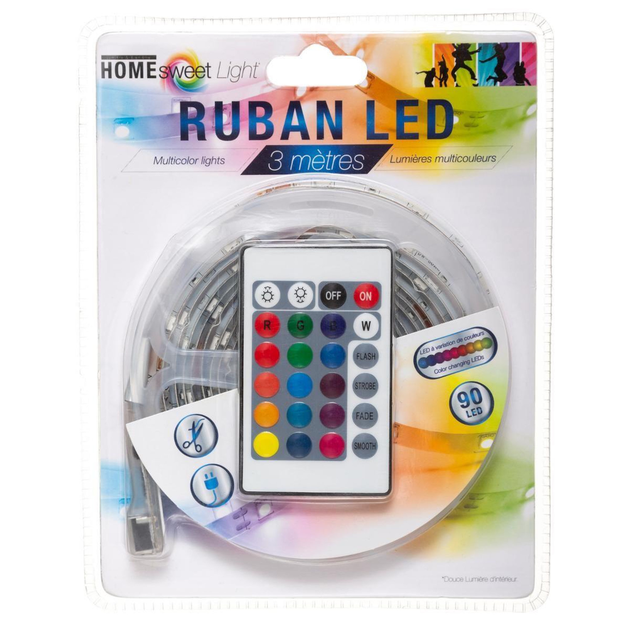 Voir la diapositive 4 : ATMOSPHERA Ruban à led  secteur  300cm multicolore