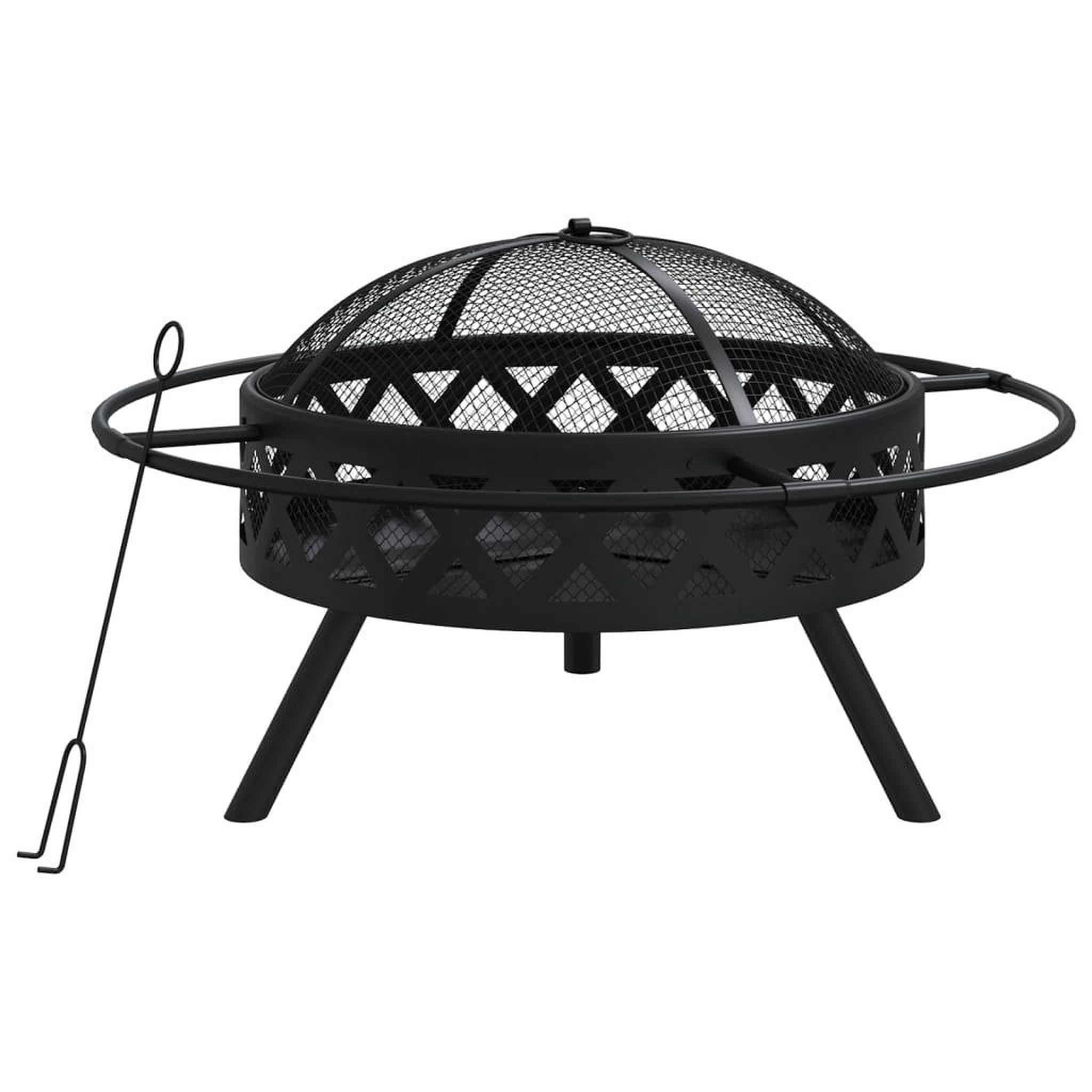 Voir la diapositive 2 : VIDAXL Foyer avec tisonnier 70 cm XXL acier
