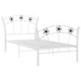 Voir la diapositive 2 : VIDAXL Cadre de lit sans matelas blanc metal 90x200 cm