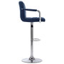 Voir la diapositive 4 : VIDAXL Chaises de bar lot de 2 bleu tissu