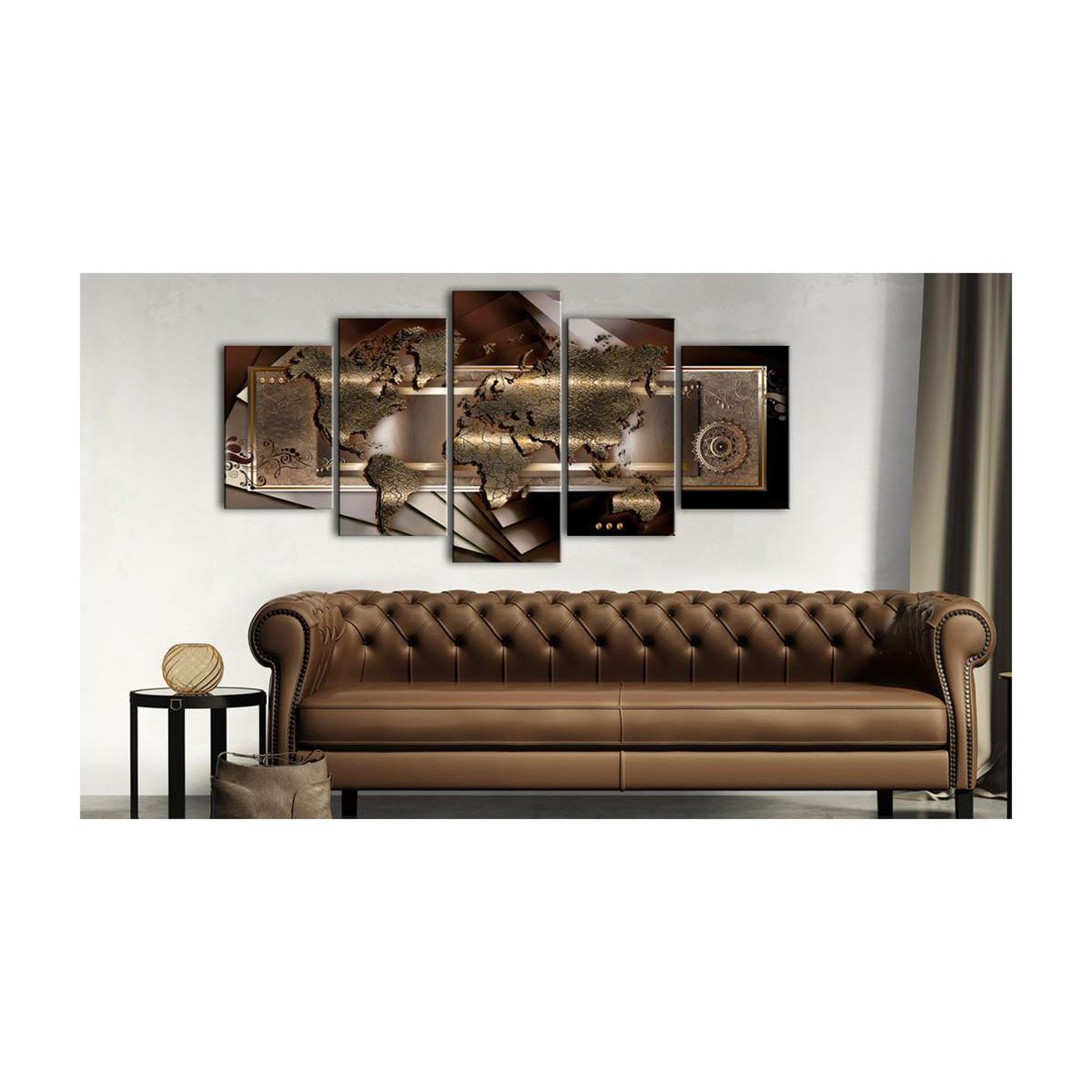 Voir la diapositive 2 : Paris Prix Tableau imprimé  chestnut map