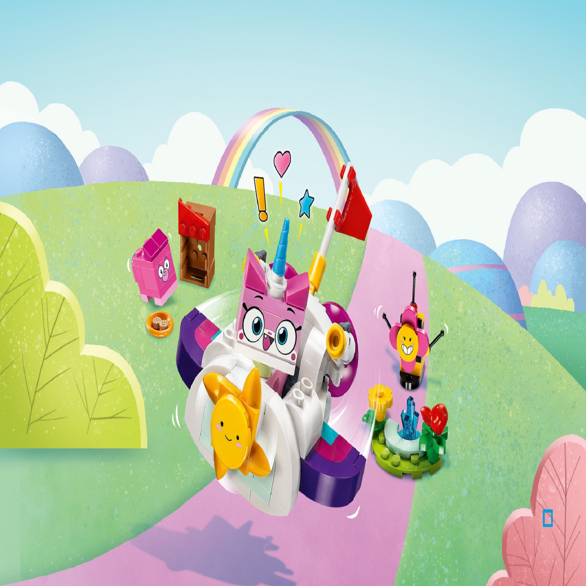 Voir la diapositive 2 : LEGO Unikitty! 41451 - La voiture dans les nuages de Unikitty