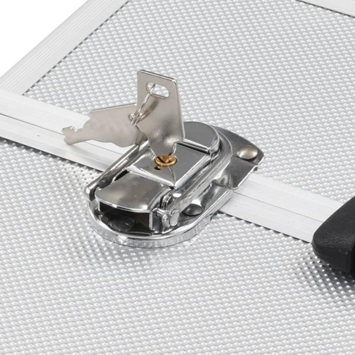 VIDAXL Mallette à maquillage 38x23x34 cm argenté aluminium