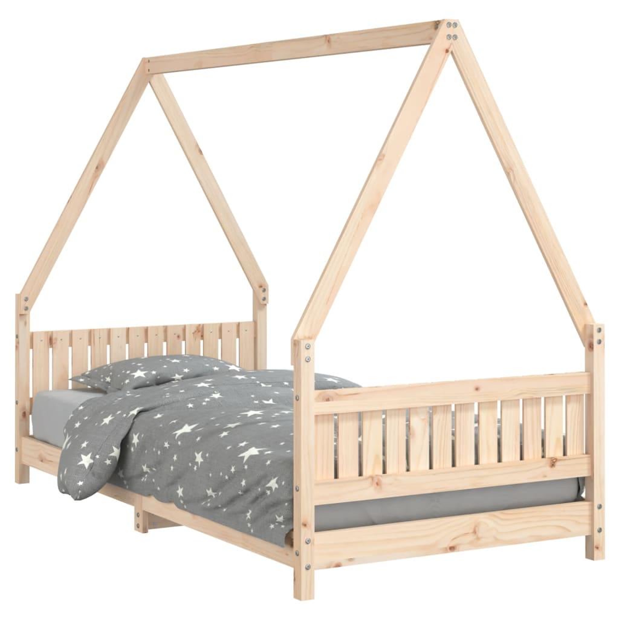 Voir la diapositive 2 : VIDAXL Cadre de lit pour enfant 90x190 cm Bois de pin massif