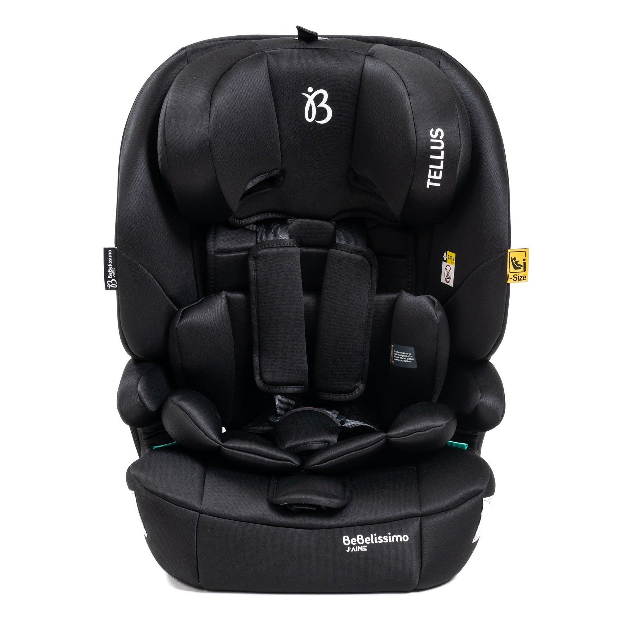 Voir la diapositive 2 : BEBELISSIMO Siège auto bébé I-size  - 76 -150cm - Tellus - de 9 à 36 kg, 15 mois à 12 ans -noir