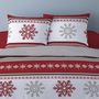 Voir la diapositive 2 : Dourev Housse de couette 260x240 Adèle + 2 taies coton flanelle