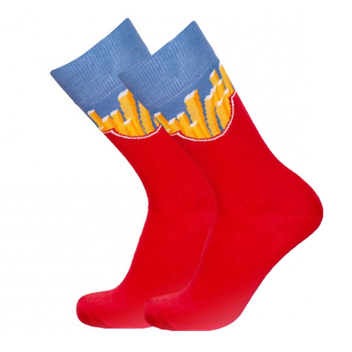 CRAZY SOCKS Chaussettes Rouges Homme Crazy Socks Frites
