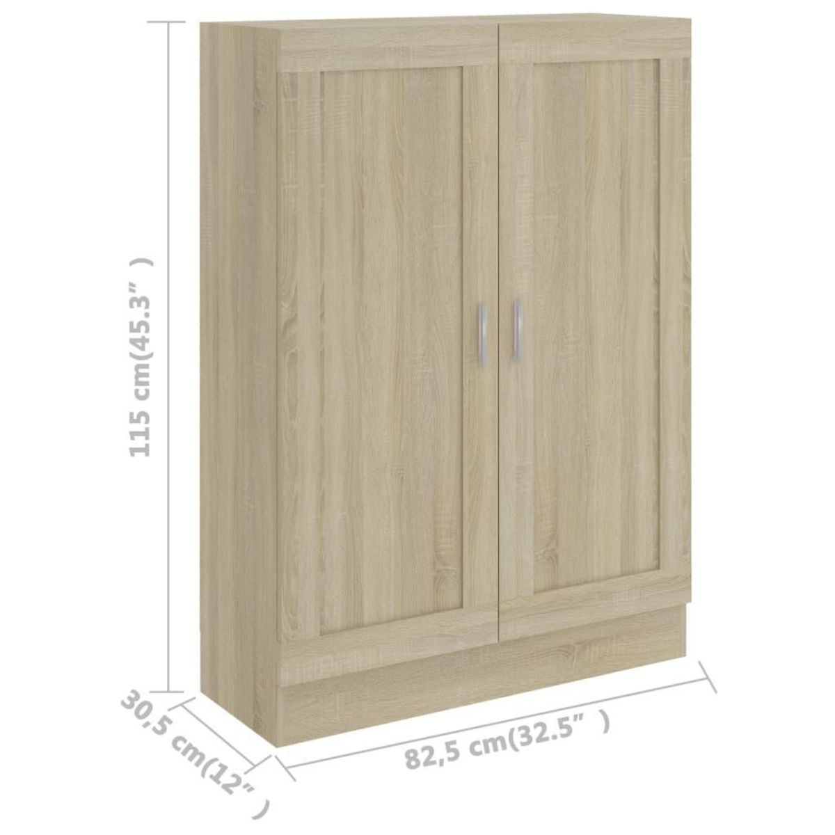 VIDAXL Bibliotheque Chene sonoma 82,5x30,5x115 cm Bois d'ingenierie