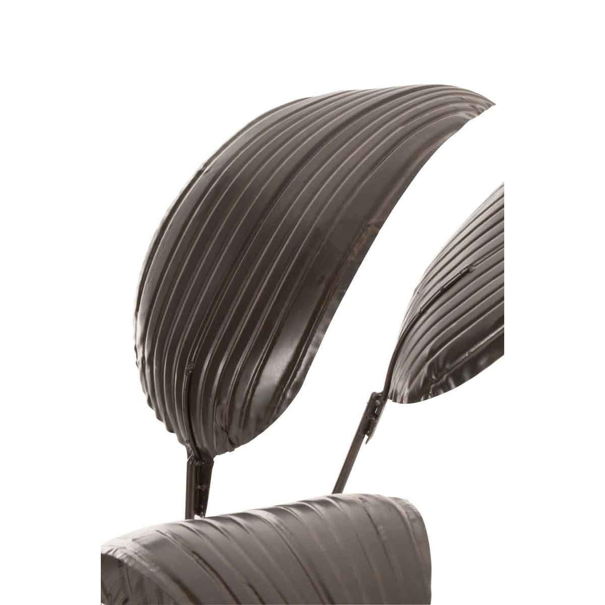 Voir la diapositive 2 : J-LINE Décoration pour plante  métal  103cm marron foncé