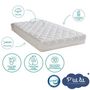 Voir la diapositive 4 : P'TIT LIT Matelas Bébé Climatisé - 70x140x10 cm - Reversible - Déhoussable - Anti Acarien - Fabrication Française