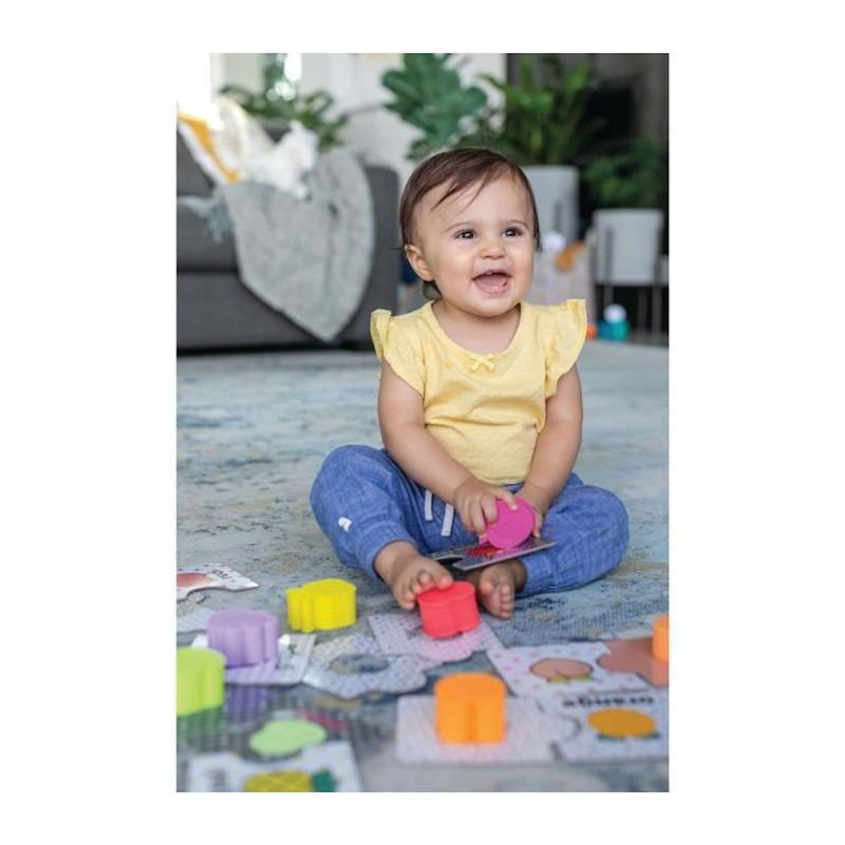 INFANTINO Puzzle sensoriel 24 pièces à formes – Puzzle éducatif enfant – Infantino – 315195