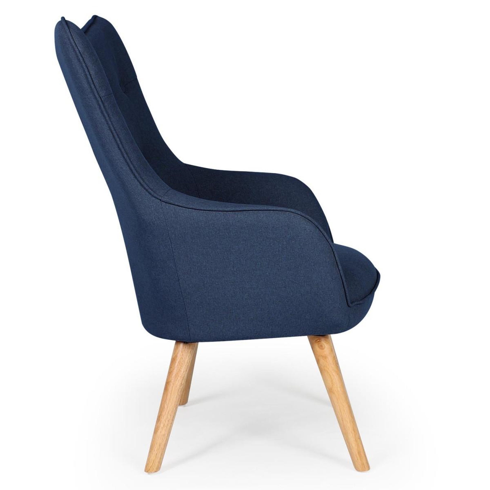 Voir la diapositive 3 : Paris Prix Fauteuil scandinave  aimee  67cm bleu