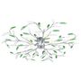 Voir la diapositive 2 : VIDAXL Plafonnier a bras en cristal acrylique 5 ampoules E14 Vert