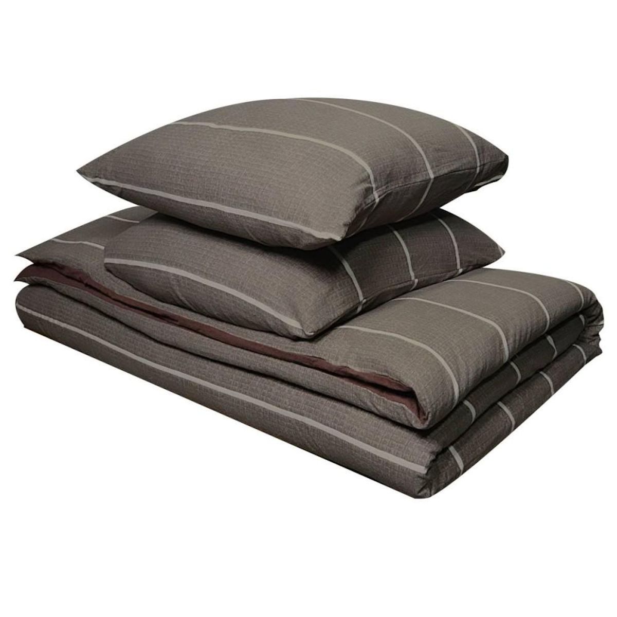 Dourev Housse de couette 240x220 + 2 taies flanelle 100% coton