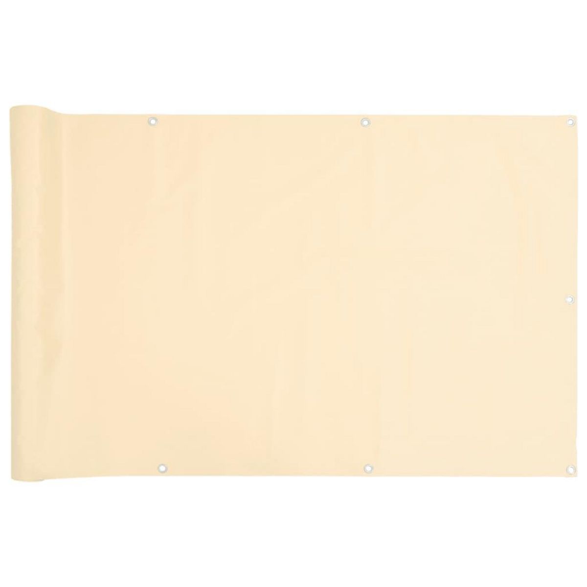 VIDAXL Ecran d'intimite de balcon creme 300x90 cm PVC