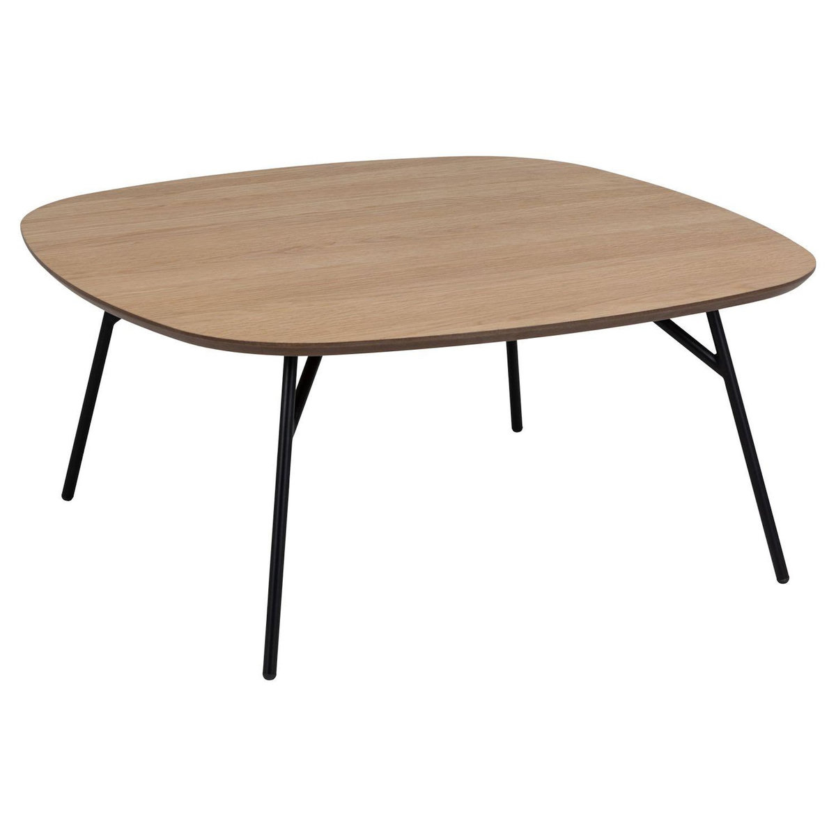 TOILINUX Table basse en bois et métal HALDOR