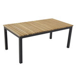 Paris Prix Table Basse de Jardin  Brasilia  110cm Naturel & Noir