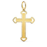 L'ATELIER D'AZUR Pendentif  - Médaille Croix Or 18 Carats 750 Jaune - Chaine Offerte