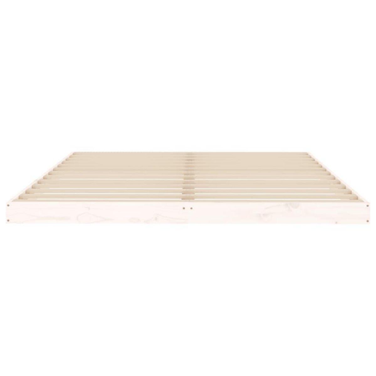 VIDAXL Cadre de lit sans matelas blanc 150x200 cm bois de pin massif