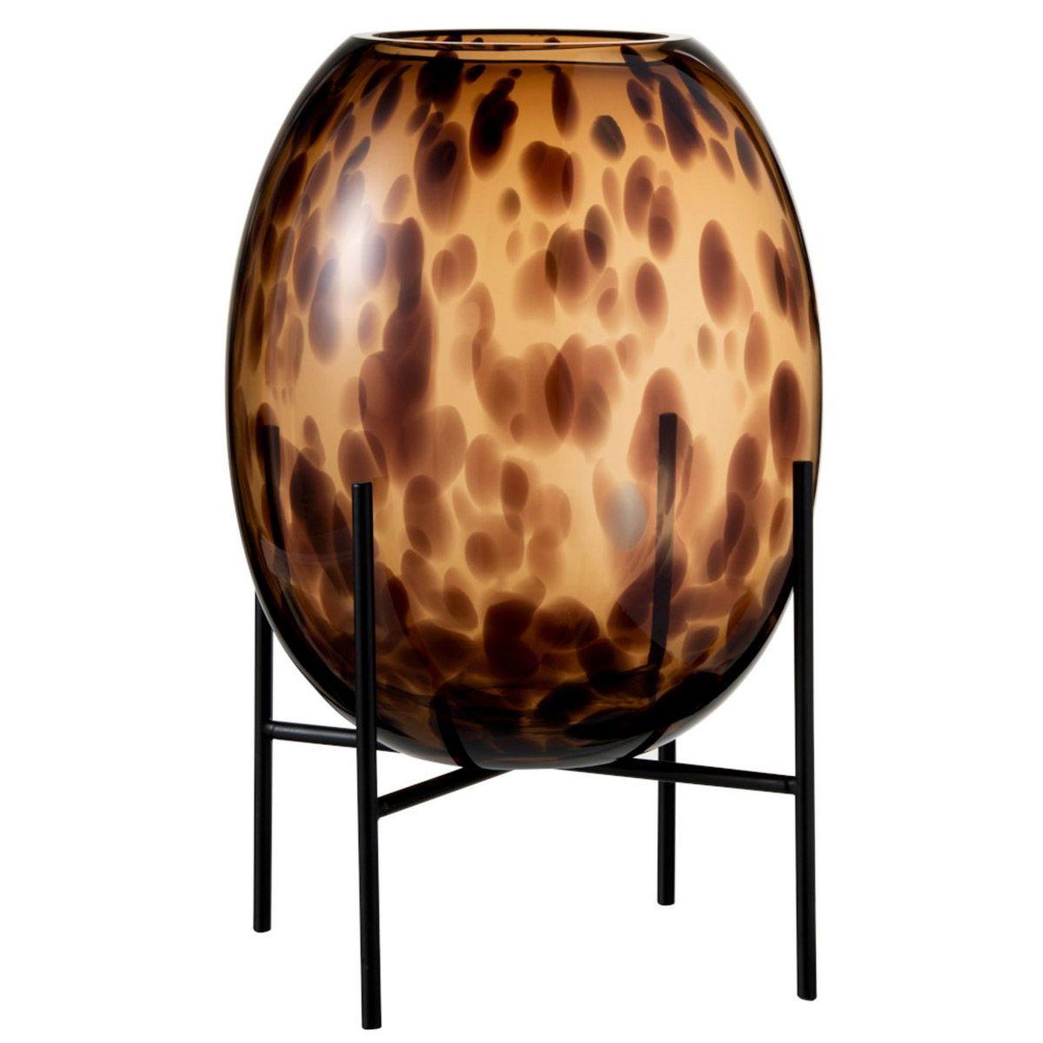 J-LINE Vase sur Pied Design  Tâche Déco  38cm Naturel