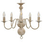 Voir la diapositive 4 : VIDAXL Lustre Blanc antique 5 ampoules E14