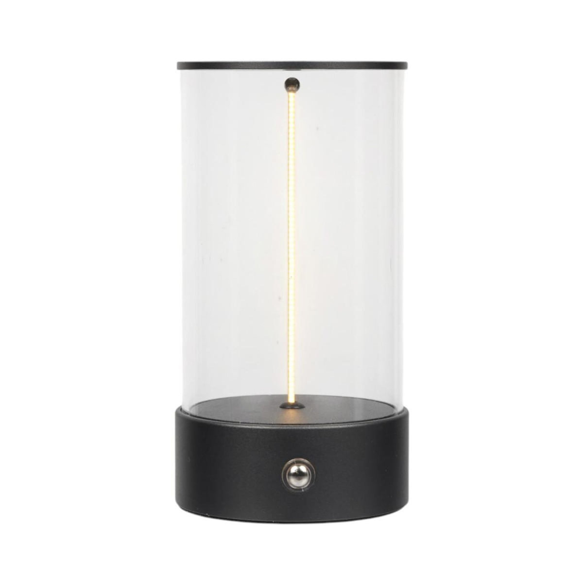 Paris Prix Lampe à Poser Tactile  Cylindre  15cm Noir