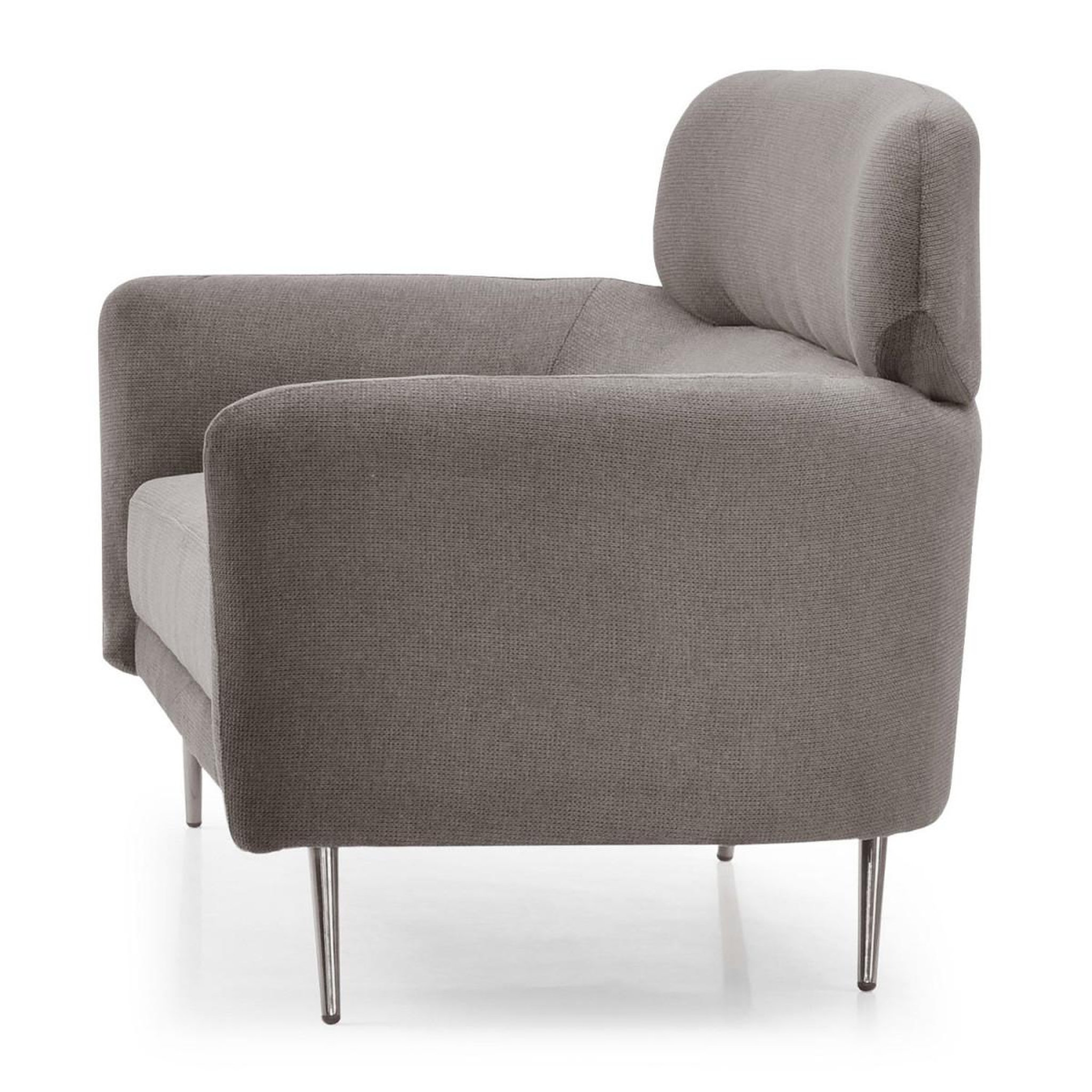 Voir la diapositive 2 : Paris Prix Canapé 2 places en tissu  harison  142cm gris taupe