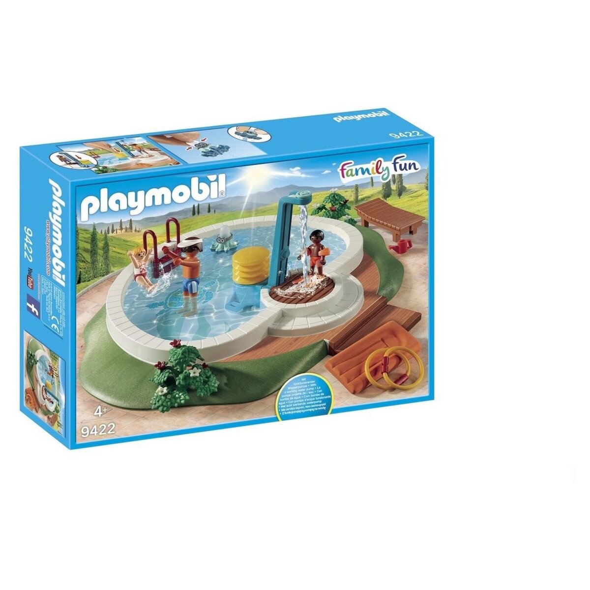 PLAYMOBIL 9422 - Family Fun - Piscine avec douche pas cher 