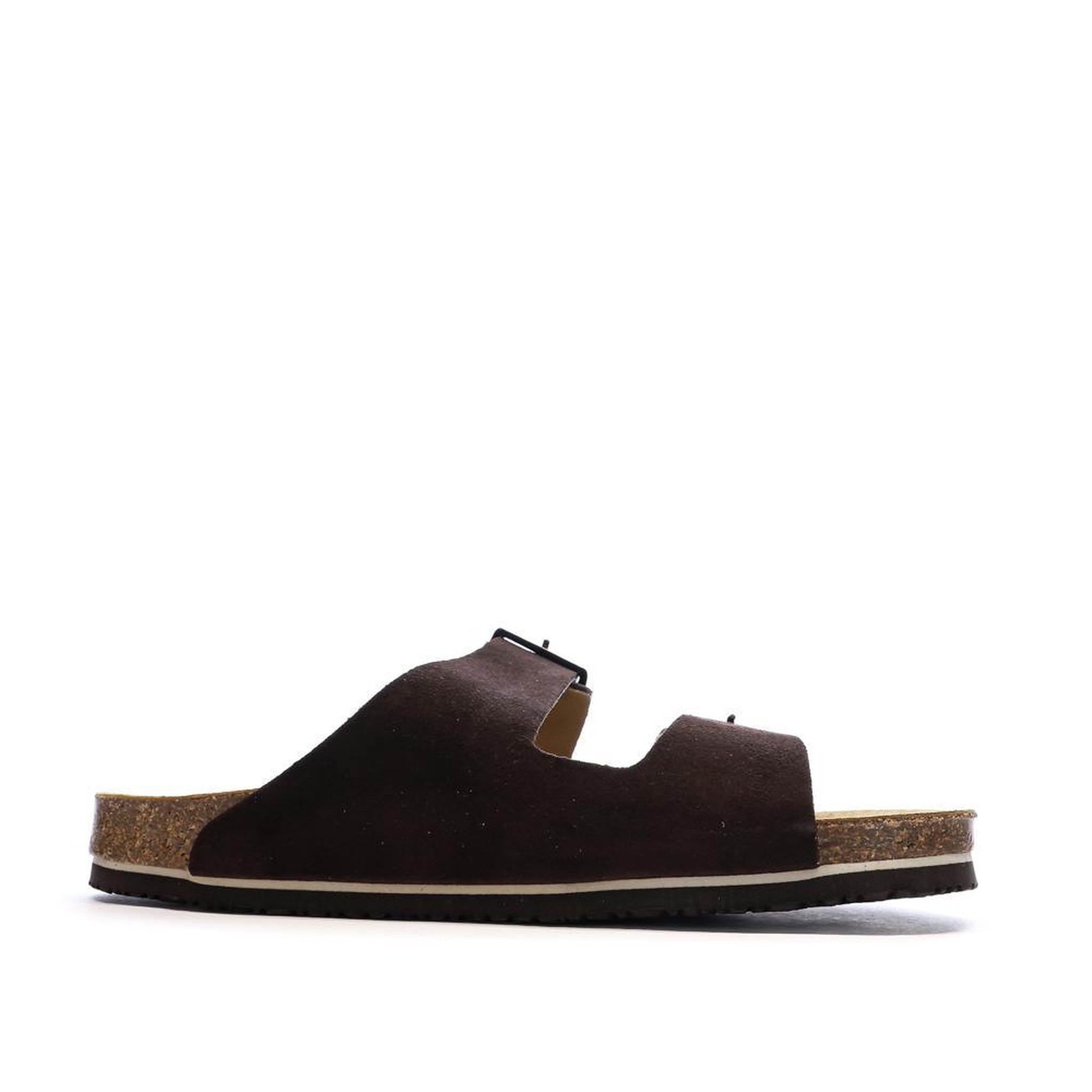 Voir la diapositive 3 : TBS Sandales marron homme tbs mule cow split suede quatar