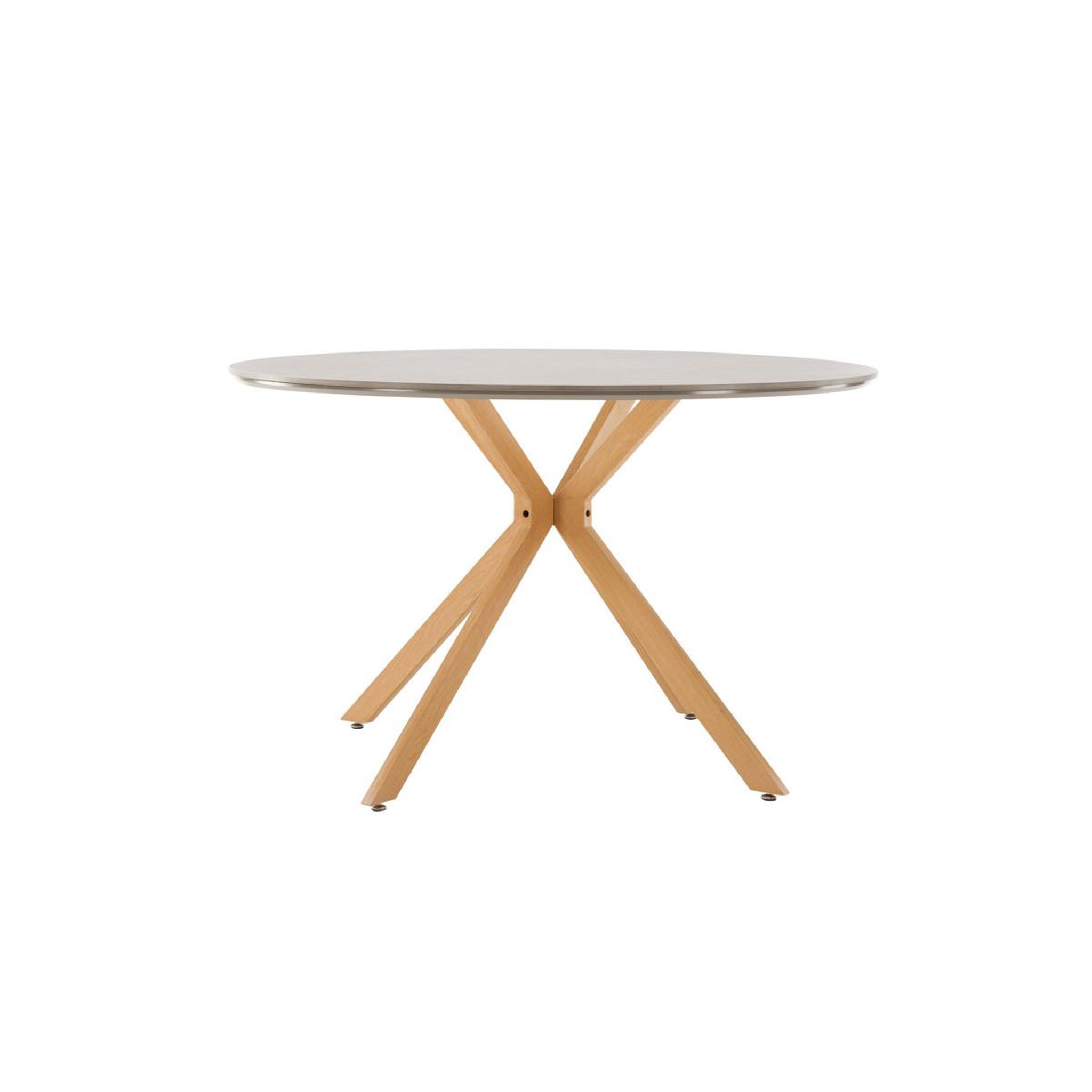 Voir la diapositive 2 : Paris Prix Table à manger ronde piazza  120cm gris
