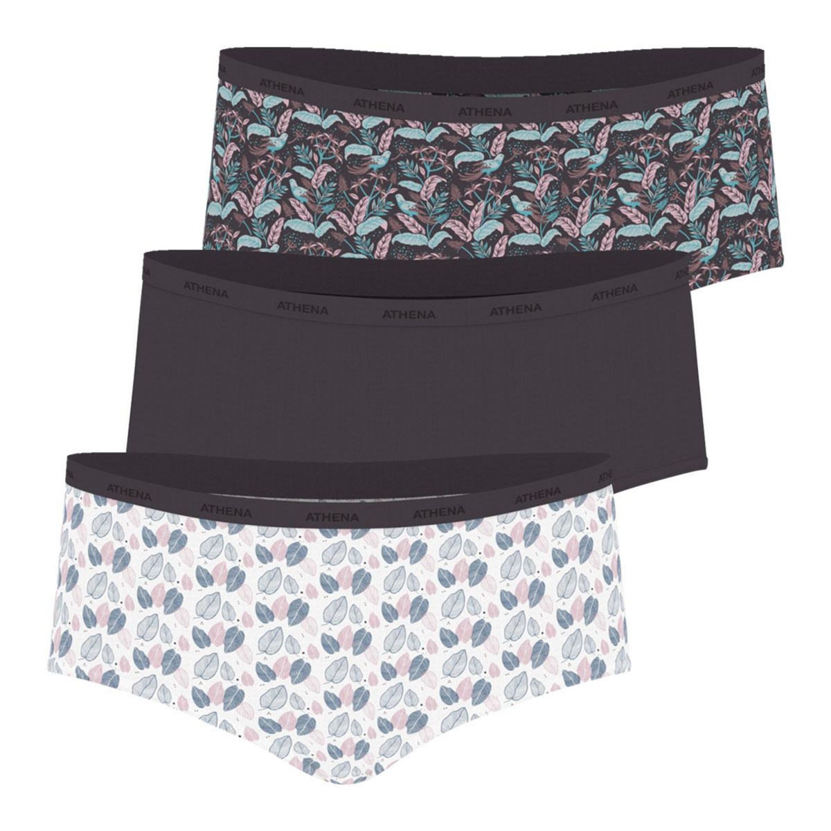 Athena Lot de 3 boxers femme Ecopack Mode